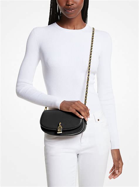 michael kors mila small leather shoulder bag|Michael Kors flat shoulder bags.